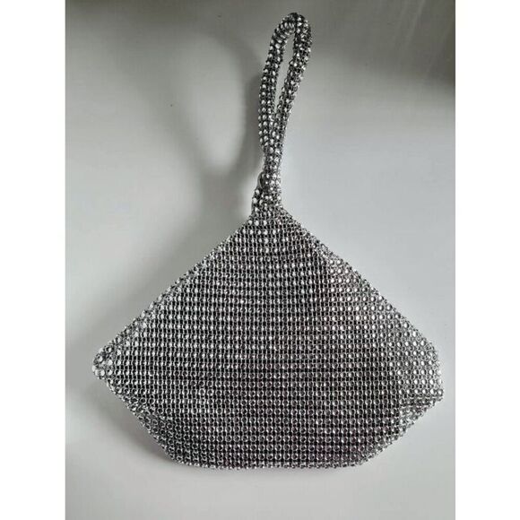 ✨ Glitter Decor Sparkly Shiny Bling Evening Party Purse Clutch Wristlet Bag NEW - Picture 8 of 17
